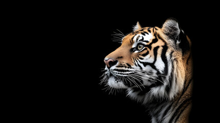 Obraz premium Tiger on black