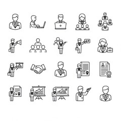 Business Icons Collection for Professional and Corporate Use