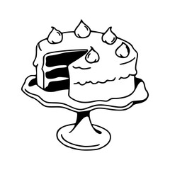 celebration cake design element