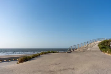  Curved Seaside Staircase near the Casino at Sunset, Middelkerke, Belgium © Jasmien