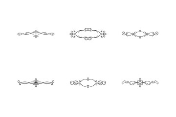 Obraz premium set of decorative elements