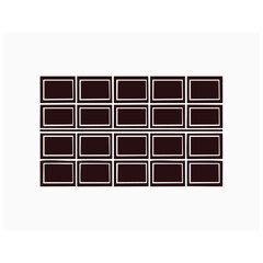 Delicious dark chocolate bar sweet treat graphic
