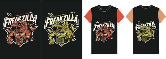 Black Friday sale tags on a black and white cotton t-shirt design template