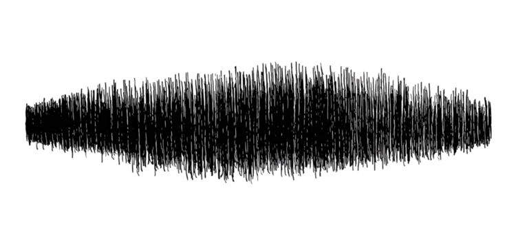 Abstract dark gray form with subtle colored specks