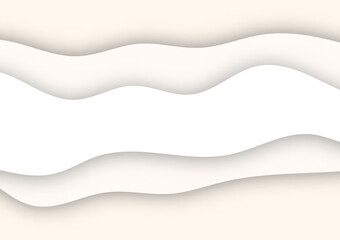 Paper cut white background space EPS10