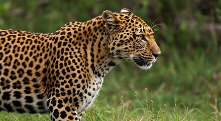 Obraz premium Majestic Leopard in its Natural Habitat A Stunning Wildlife Portrait