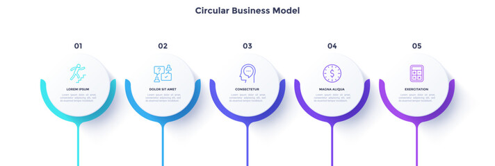 Modern Infographic Vector Banner. Business Presentation Slide