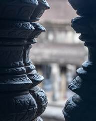 Obraz premium Ancient temples of the abandoned city of Angkor, near the city of Siem Reap, Cambodia