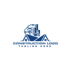 Construction Business Logo Design Vector Template
