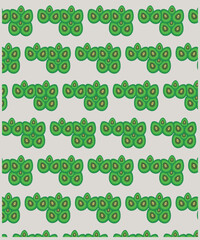 Avocados, fruits and leaves background. Avocado Pattern And Template. Sliced avocado on a Light background stock illustration. Seamless pattern of avocados 
