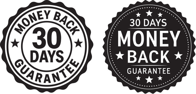 30-Day Money-Back Guarantee set Seals