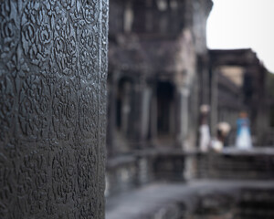 Obraz premium Ancient temples of the abandoned city of Angkor, near the city of Siem Reap, Cambodia