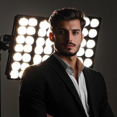 3. How do lighting and background choices affect the professionalism of male businessperson photos?