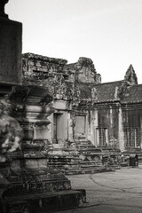 Fototapeta premium Ancient temples of the abandoned city of Angkor, near the city of Siem Reap, Cambodia