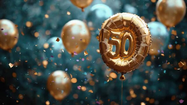Golden 50th Birthday Celebration