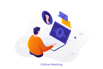 Business Isometric Vector Illustration With Characters