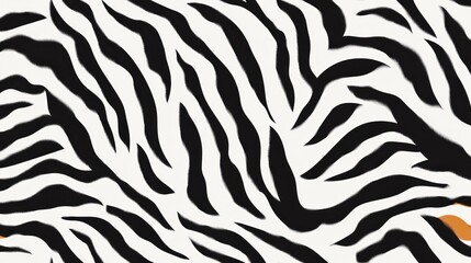 White tiger skin texture with copy space. Close-up white tiger pattern. Big Cat fur. Tiger stripes. Realistic white tiger skin. White tiger design texture. Detailed white tiger skin close-up. 