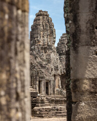 Obraz premium Ancient temples of the abandoned city of Angkor, near the city of Siem Reap, Cambodia