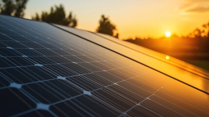 Rooftop solar panels embodying sustainable living in a minimalist setting.