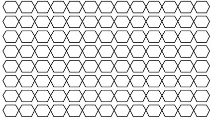 Fototapeta premium Simple and elegant hexagonal frame in minimal flat line style. Ideal for product label, packaging, wedding invitation, or UI decoration