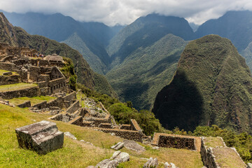 View of Machu Picchu citadel, Peru