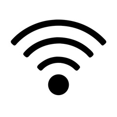 Wi-Fi Signal Icon – Wireless Network Symbol Vector