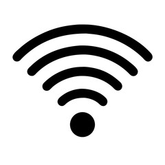 Wi-Fi Signal Icon – Wireless Network Symbol Vector