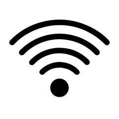 Wi-Fi Signal Icon – Wireless Network Symbol Vector
