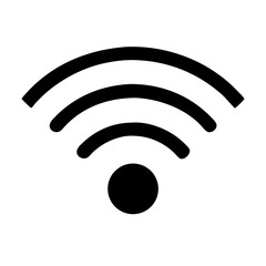 Wi-Fi Signal Icon – Wireless Network Symbol Vector
