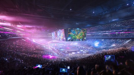 Fototapeta premium Exploring the Future of E-sports Technology: Trends, Innovations, and Competitive Gaming Advancements