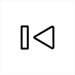 Next Chapter Scene Skip Line Icon Vector