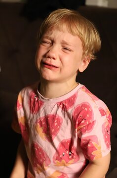 little boy crying