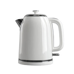 Fototapeta premium White electric kettle, sleek design