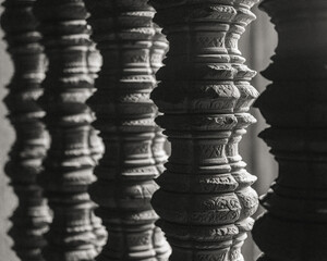 Obraz premium Ancient temples of the abandoned city of Angkor, near the city of Siem Reap, Cambodia