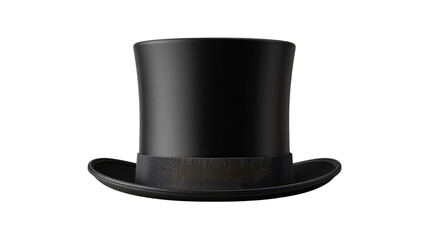 Elegant Top Hat: A sophisticated top hat sits gracefully, embodying classic style, formal occasions, and vintage charm.