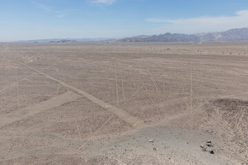 Aerial view of Nazca lines, Peru