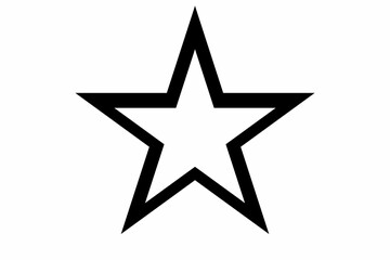 Fototapeta premium silver star on white background