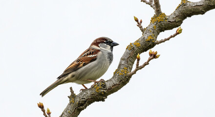 Fototapeta premium sparrow on branch