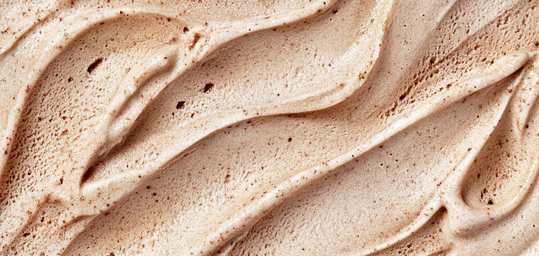 Creamy Coffee Ice Cream Texture.