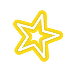 Obraz premium Neon-colored stars. Vector. Decoration. Tanabata. Weaver Festival.