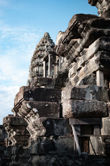 Fototapeta premium Ancient temples of the abandoned city of Angkor, near the city of Siem Reap, Cambodia