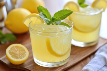 Fototapeta premium glass of lemonade