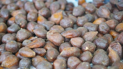 pile of ripe and sweet salak fruit