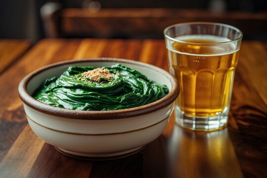 Rahmspinat: Discover the Creamy German Food Delight of Spinach Cooked in Rich, Velvety Cream Sauce, Perfectly Complementing Traditional Dishes with Its Smooth Texture