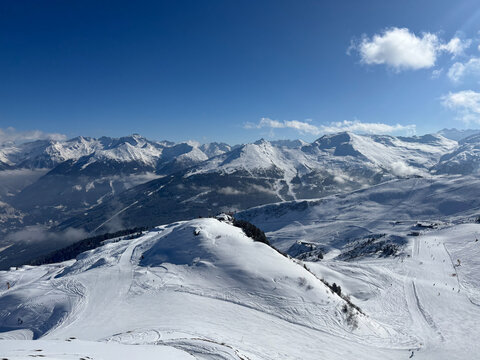 snow covered mountains - Powered by Adobe