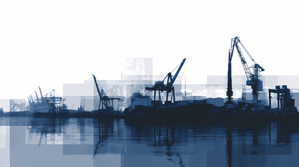 Obraz premium Intricate Mechanical Engineering Design Abstract Logistics Network Backdrop Conceptual Blueprint Visualization Complex System Interconnectivity Technical Innovation Graphic 