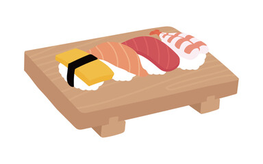 シンプルなお寿司のイラスト