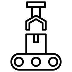 Conveyor Outline Icon