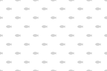 お魚ドットパターングレー