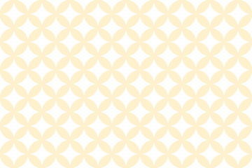 丸レトロ柄パターン2黄色